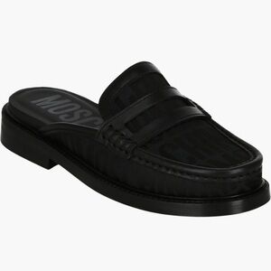 Moschino Logo Canvas Slipper Mule (Women)